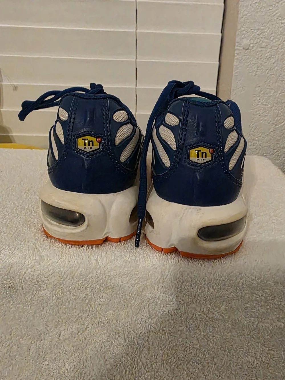 Nike Kids' Air Max Inspired Blue & White Athletic Shoes